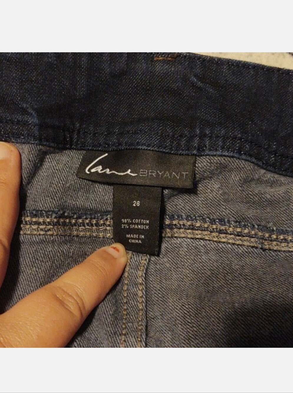 Lane Bryant Dark Blue Capri Jeans 26 - Picture 4 of 9